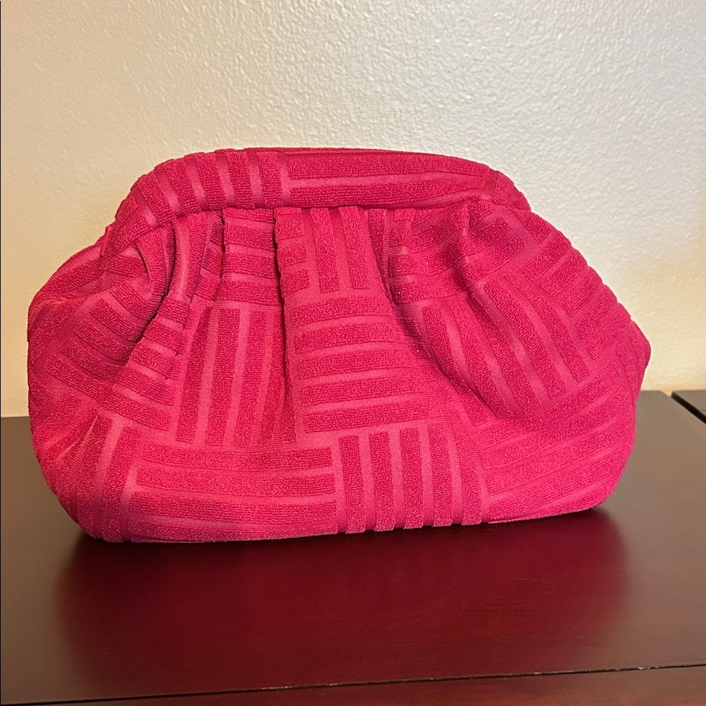 NWOT Pink Geometric Clutch
